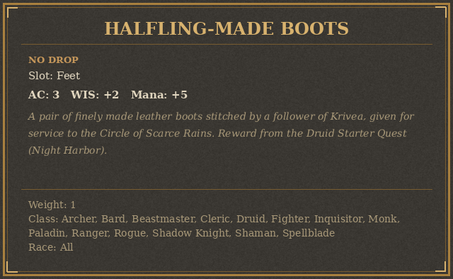 Halfling-Made Boots