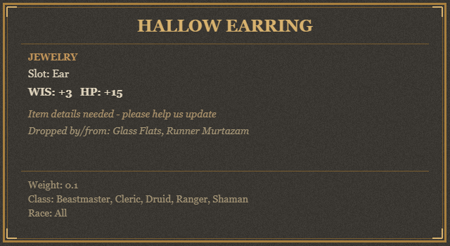 Hallow Earring