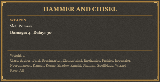 Hammer and Chisel