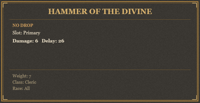 Hammer of the Divine