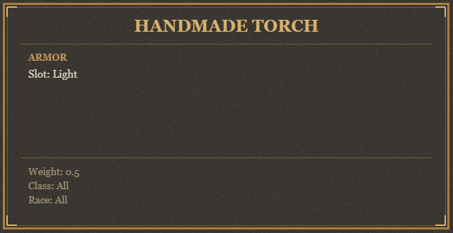 Handmade Torch