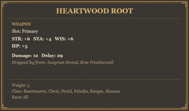 Heartwood Root