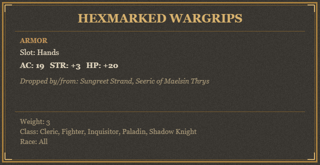 Hexmarked Wargrips