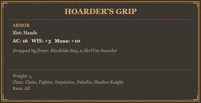 Hoarder’s Grip