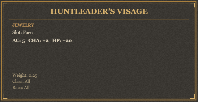 Huntleader’s Visage