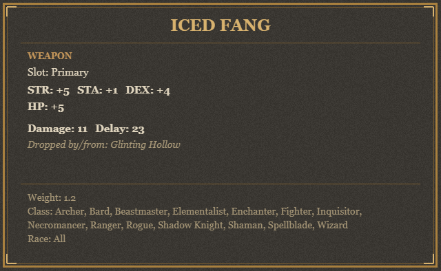 Iced Fang