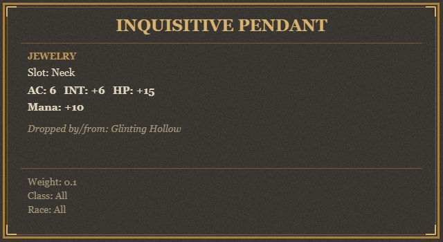 Inquisitive Pendant