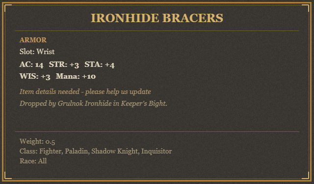 Ironhide Bracers