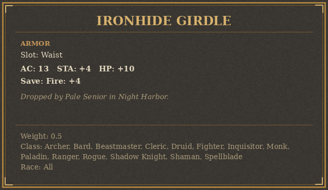 Ironhide Girdle
