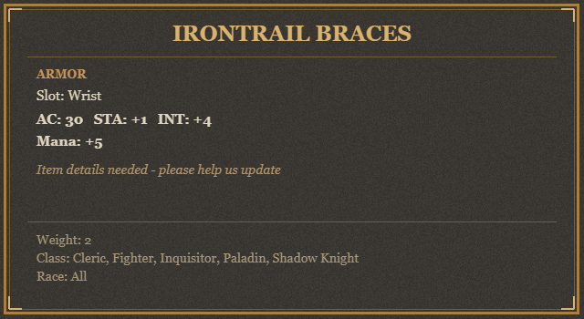 Irontrail Braces