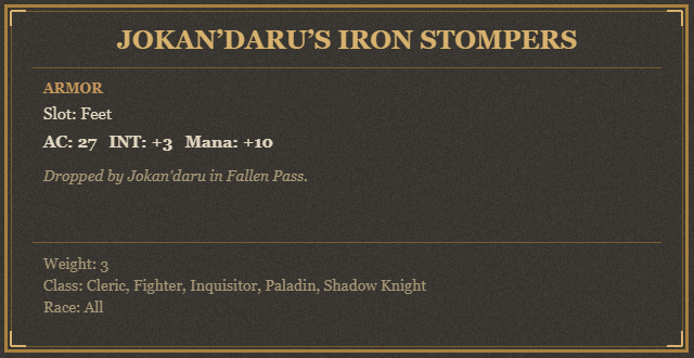 Jokan’daru’s Iron Stompers