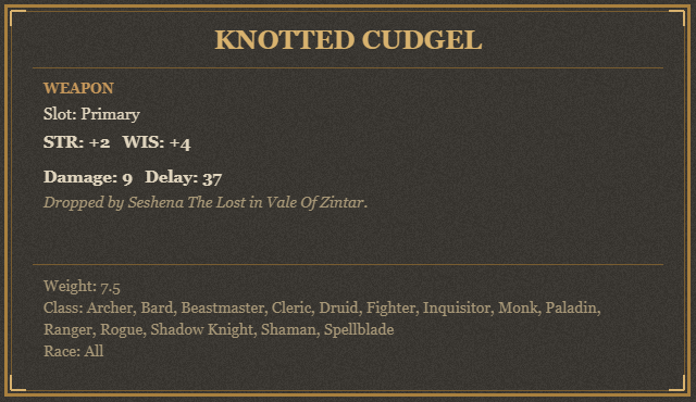 Knotted Cudgel