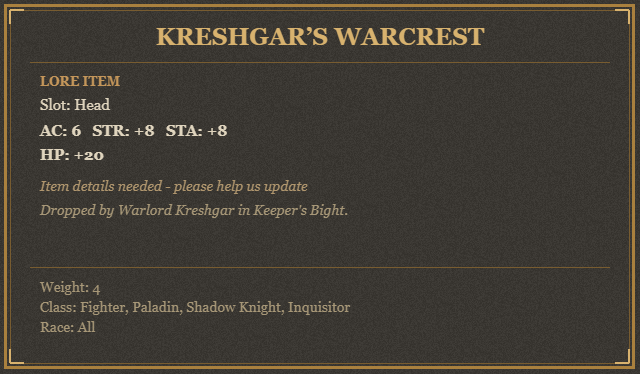 Kreshgar’s Warcrest
