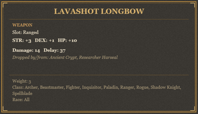 Lavashot Longbow