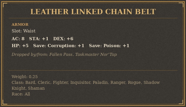 Leather Linked Chain Belt