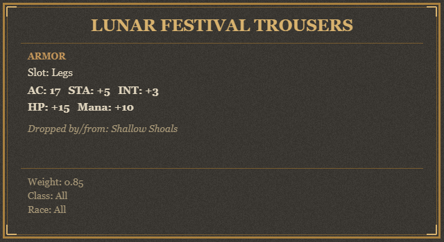 Lunar Festival Trousers