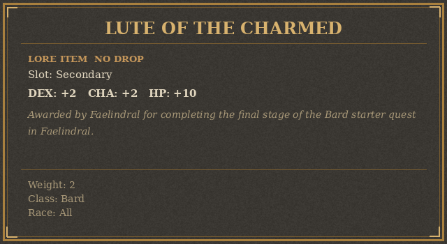 Lute of the Charmed
