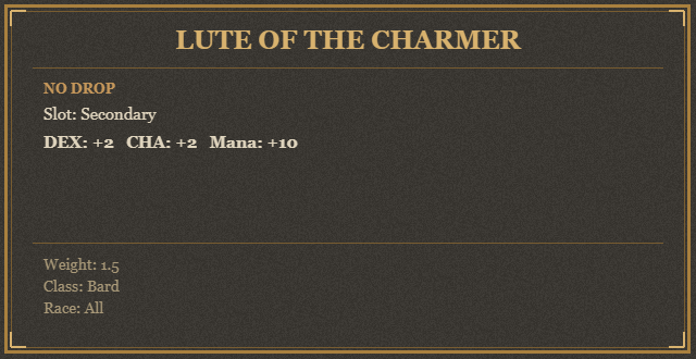 Lute of the Charmer