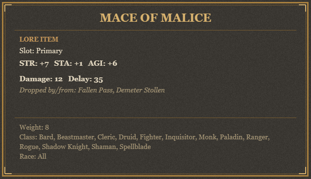 Mace of Malice