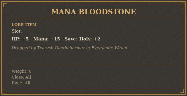 Mana Bloodstone