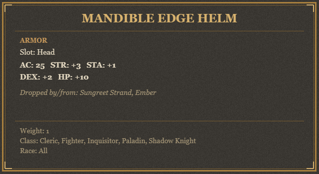 Mandible Edge Helm