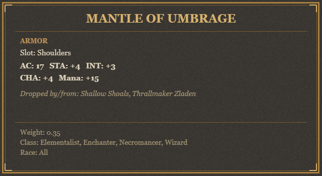 Mantle of Umbrage