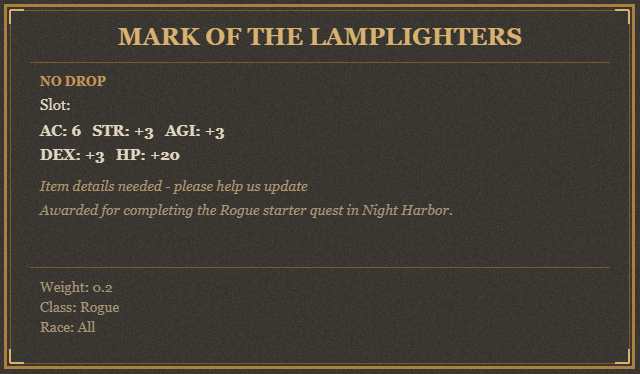 Mark of the Lamplighters