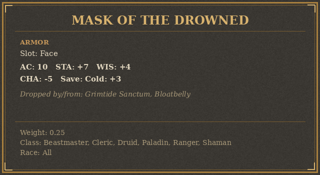 Mask of the Drowned