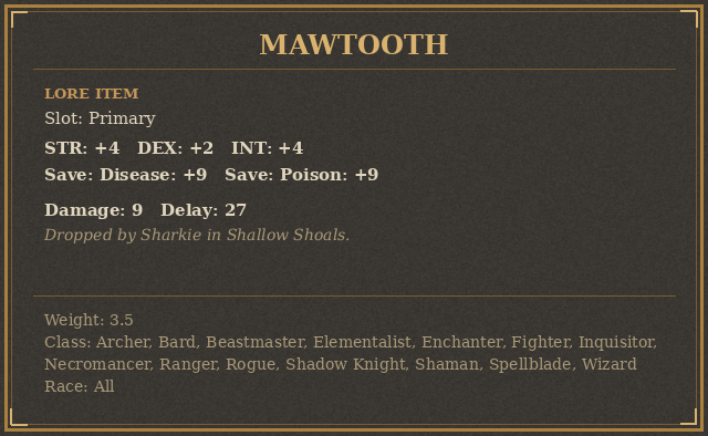 Mawtooth