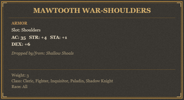 Mawtooth War-Shoulders