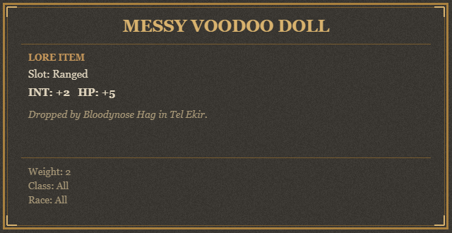 Messy Voodoo Doll