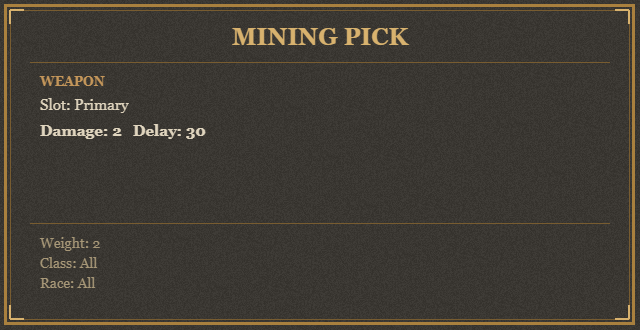 Mining Pick