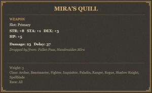 Mira’s Quill