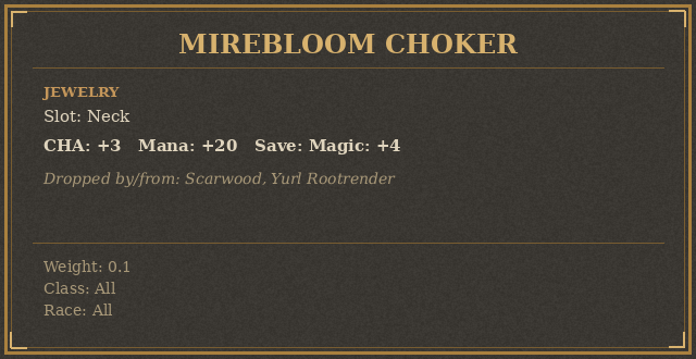 Mirebloom Choker
