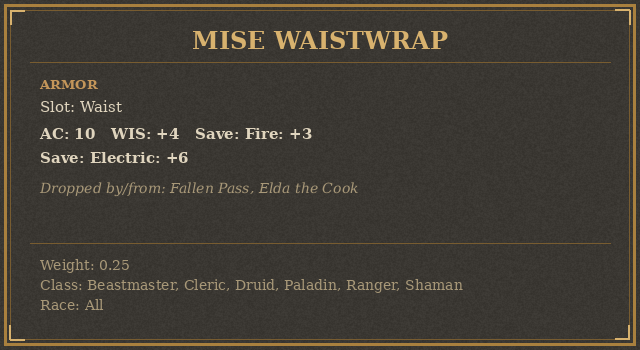 Mise Waistwrap