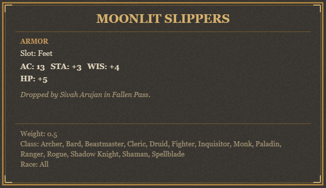 Moonlit Slippers