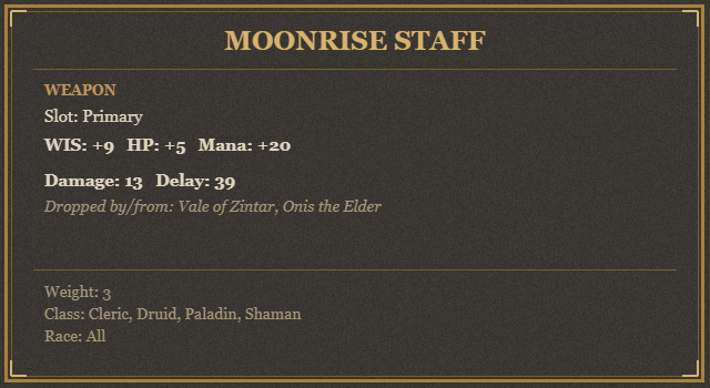 Moonrise Staff