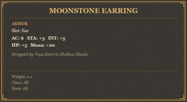 Moonstone Earring