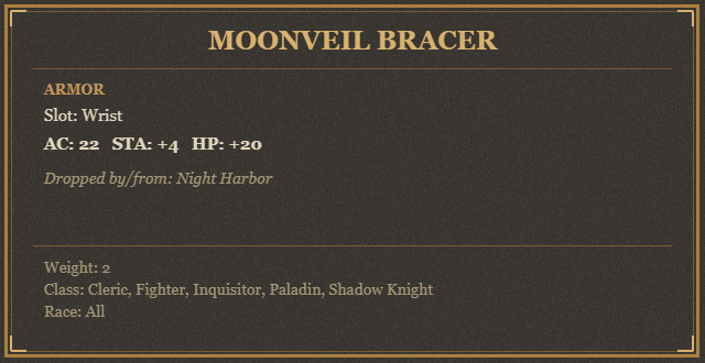 Moonveil Bracer