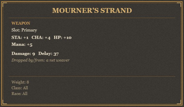 Mourner’s Strand