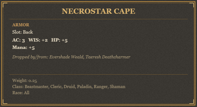 Necrostar Cape