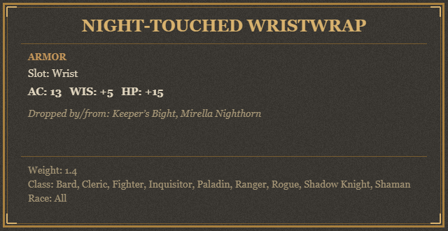Night-Touched Wristwrap