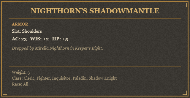 Nighthorn’s Shadowmantle