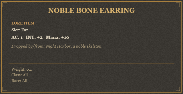 Noble Bone Earring