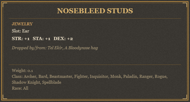 Nosebleed Studs