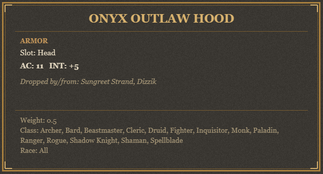 Onyx Outlaw Hood
