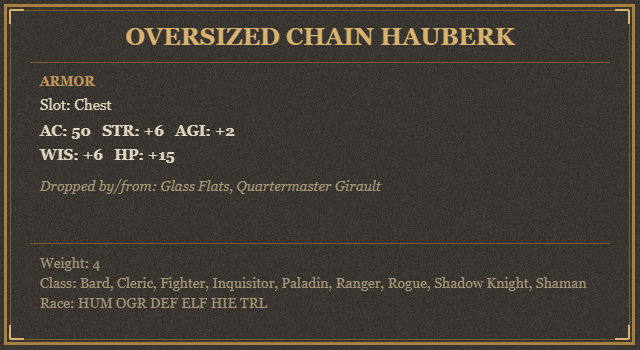 Oversized Chain Hauberk