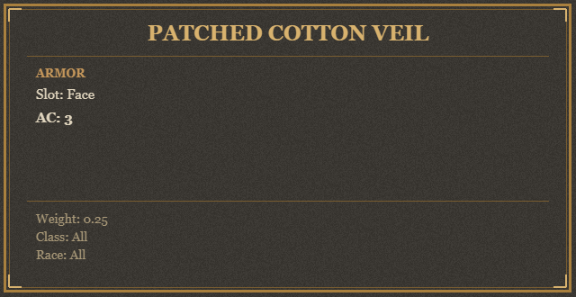 Patched Cotton Veil