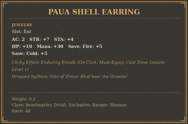 Paua Shell Earring