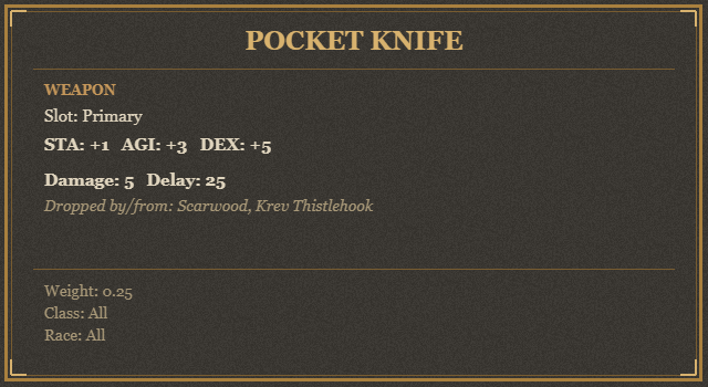 Pocket Knife